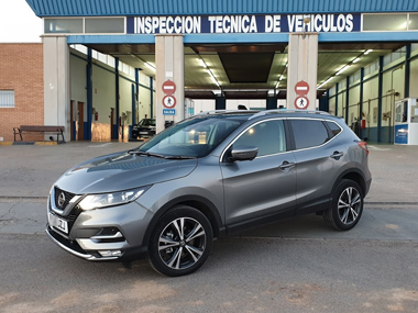 Nissan Qashqai from Granada region passes ITV import test in Murcia Nissan Qashqai outside ITV